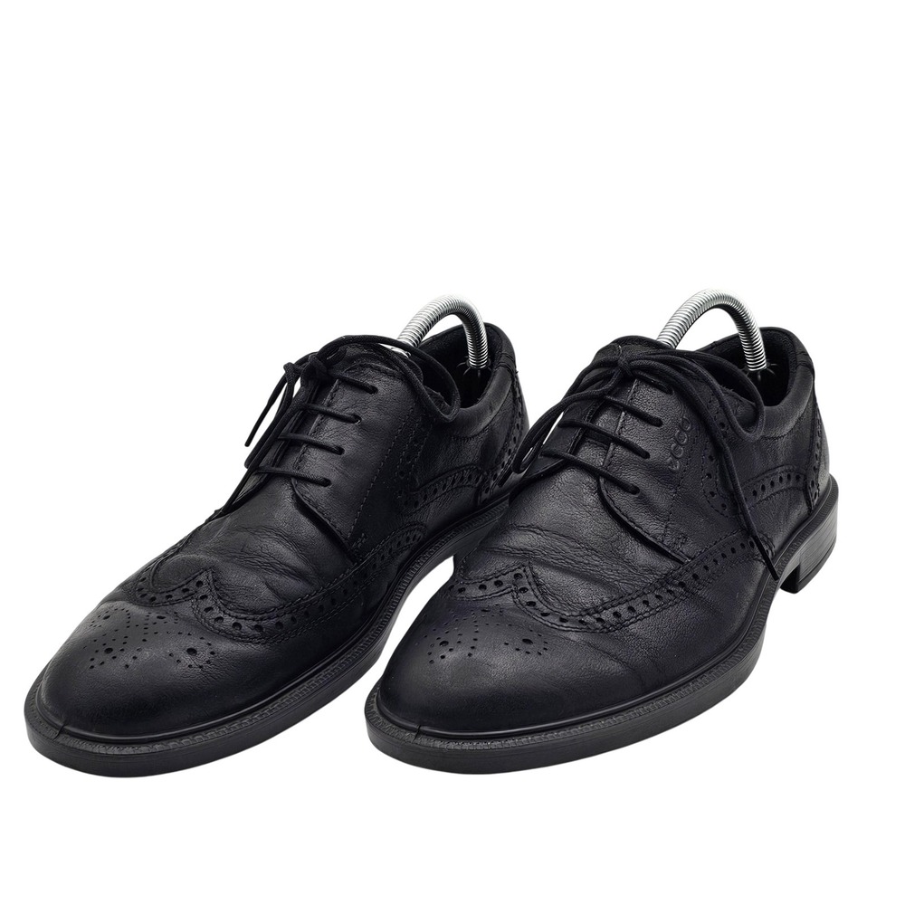 Ecco Shoes Mens Size 43 Brogue Oxford Dress Comfort Wingtip Lace Up